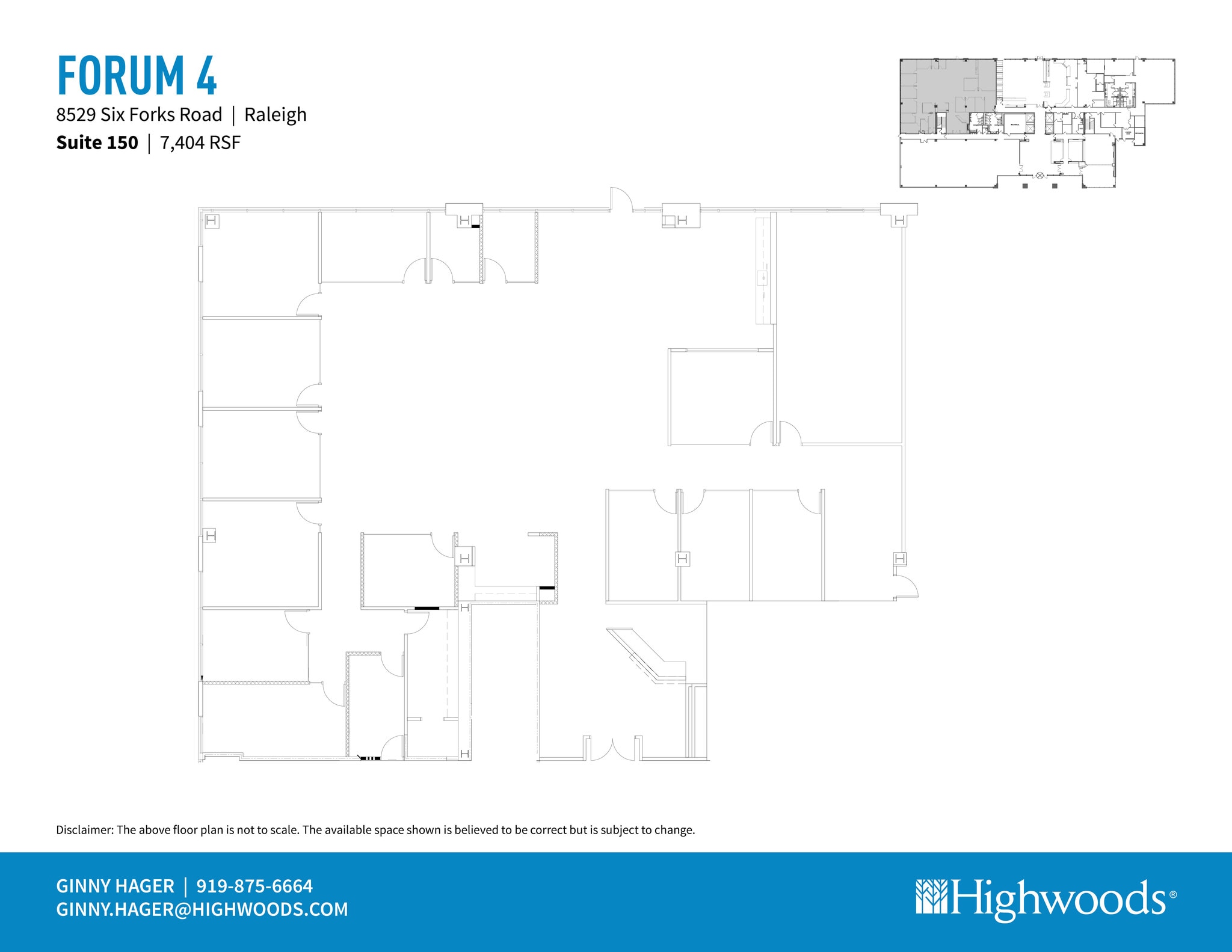 8529 Six Forks Rd, Raleigh, NC à louer Plan d’étage- Image 1 de 1