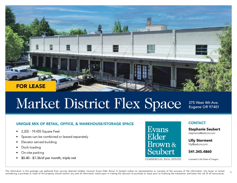 375 W 4th Ave, Eugene, OR for lease - Building Photo - Image 2 of 5
