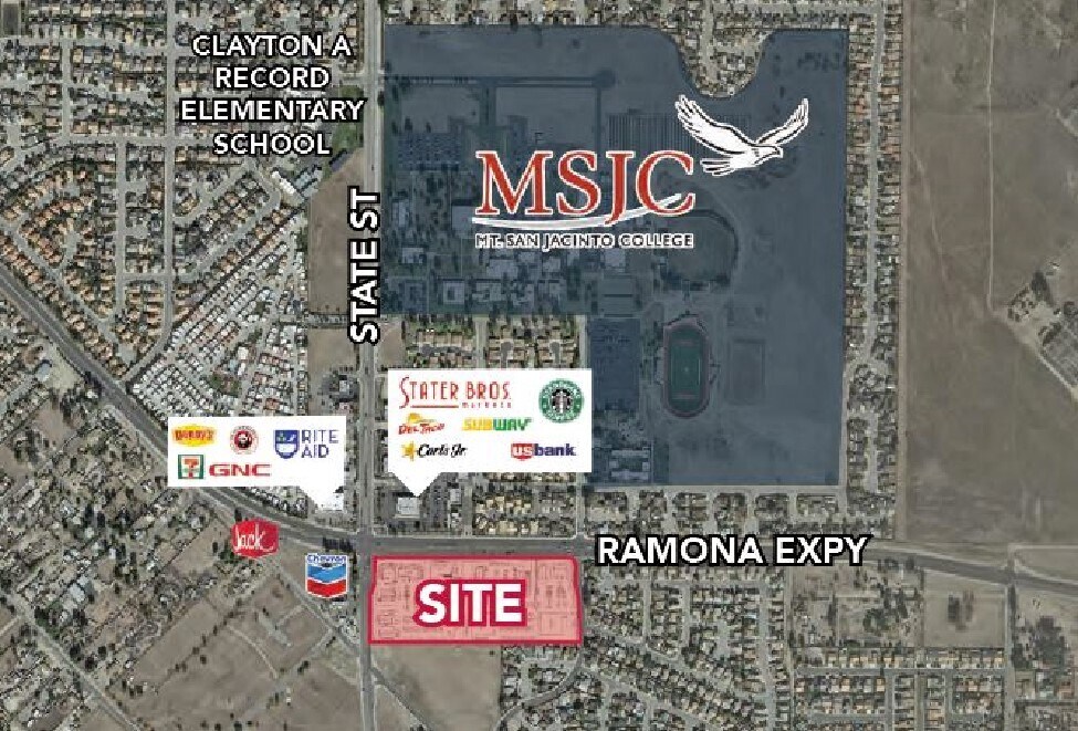 SEC W Ramona Expressway at State Street, San Jacinto, CA à louer Photo du bâtiment- Image 1 de 3