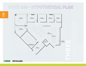 3 Corporate Park, Irvine, CA for lease Floor Plan- Image 2 of 2