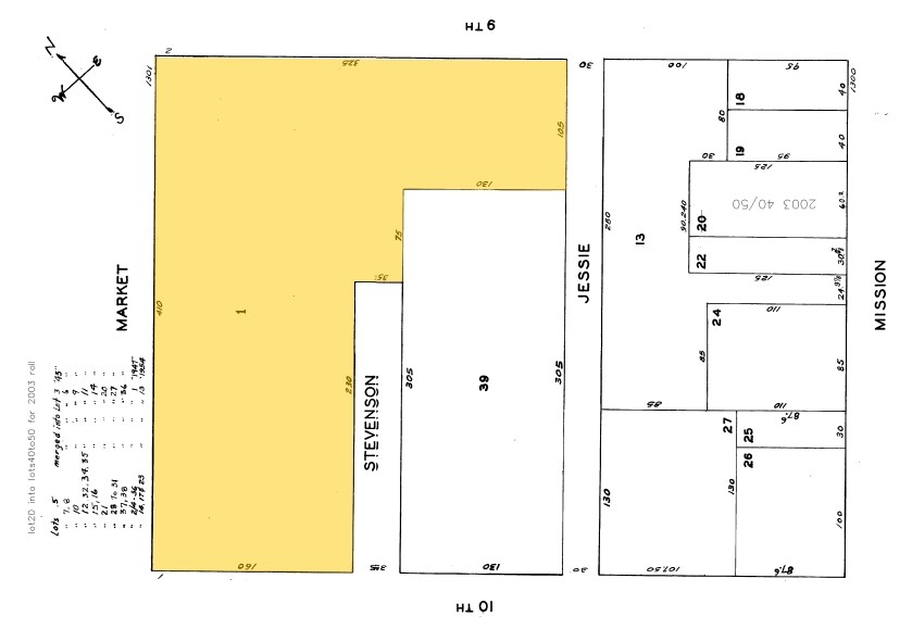 1355 Market St, San Francisco, CA à louer - Plan cadastral - Image 2 de 11