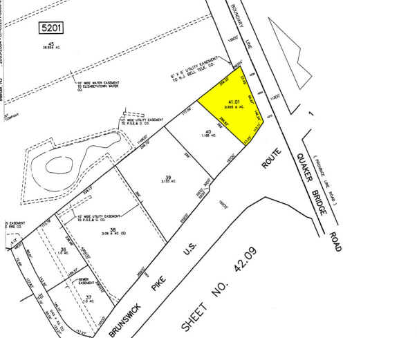 3321-3371 Highway 1, Lawrenceville, NJ à vendre - Plan cadastral - Image 1 de 1