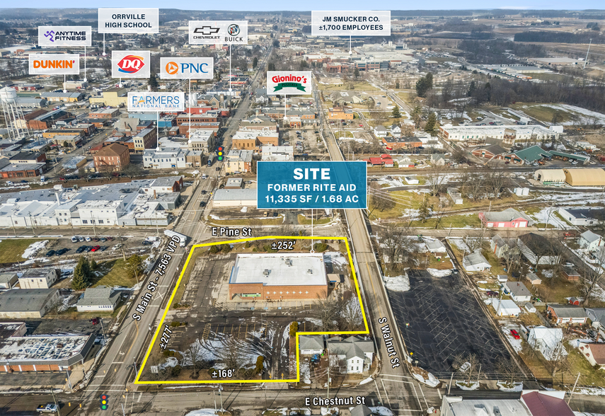 222 S Main St, Orrville, OH for sale - Aerial - Image 3 of 4