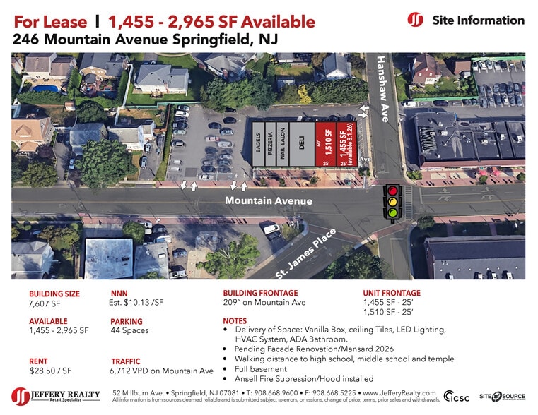 246 Mountain Ave, Springfield, NJ for lease - Building Photo - Image 2 of 4