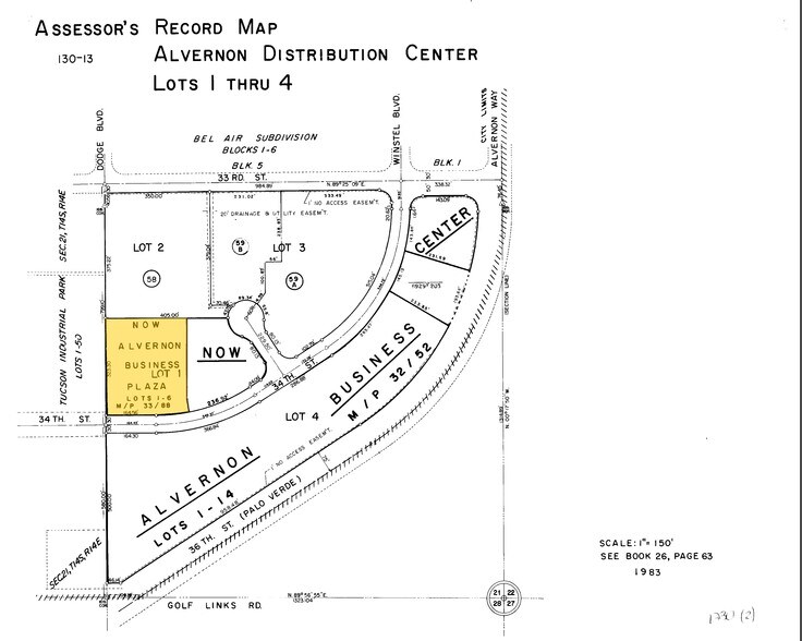 3865 E 34th St, Tucson, AZ à louer - Plan cadastral - Image 2 de 10
