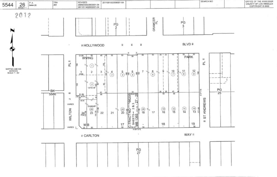 5610 E Hollywood Blvd, Los Angeles, CA for sale - Plat Map - Image 2 of 13