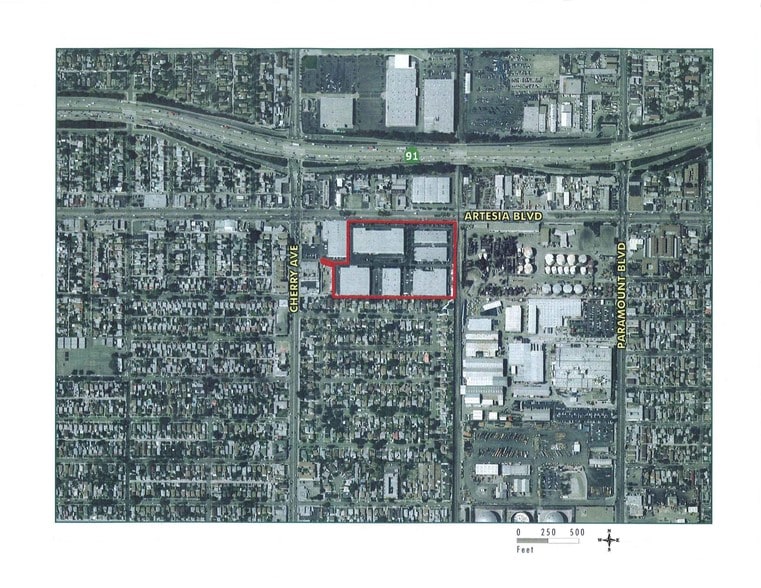 2300-2370 E Artesia Blvd, Long Beach, CA for lease - Aerial - Image 3 of 12