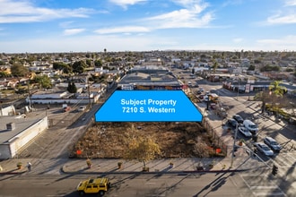 7210 S Western Ave, Los Angeles, CA - AÉRIEN Vue de la carte - Image1
