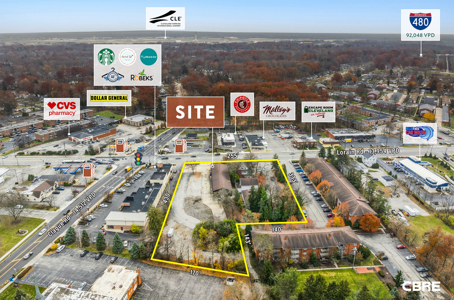 23460 Lorain Rd, North Olmsted, OH à louer - Aérien - Image 3 de 5