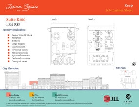 1400-1498 Larimer St, Denver, CO à louer Plan d’étage- Image 1 de 1