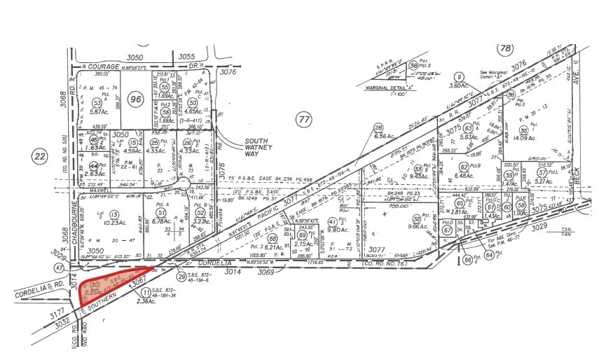 Chadbourne & Cordelia Rd, Fairfield, CA for sale - Plat Map - Image 3 of 3