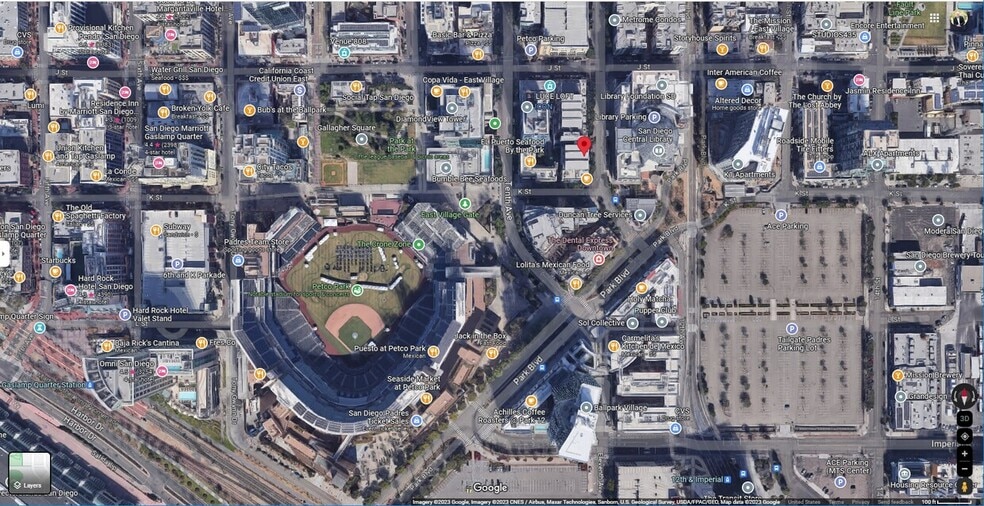 390 11th Ave, San Diego, CA for sale - Aerial - Image 3 of 4