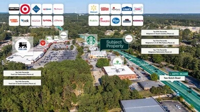 9001 Two Notch Rd, Columbia, SC - AÉRIEN  Vue de la carte - Image1