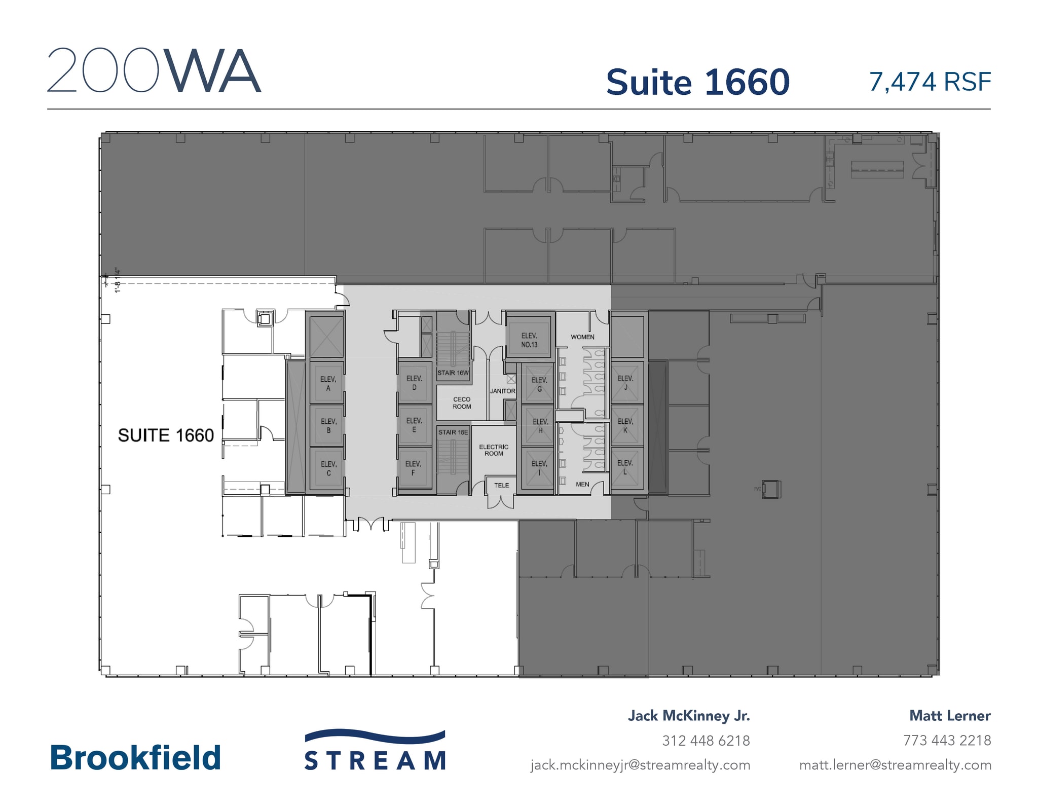 200 W Adams St, Chicago, IL for lease Floor Plan- Image 1 of 2