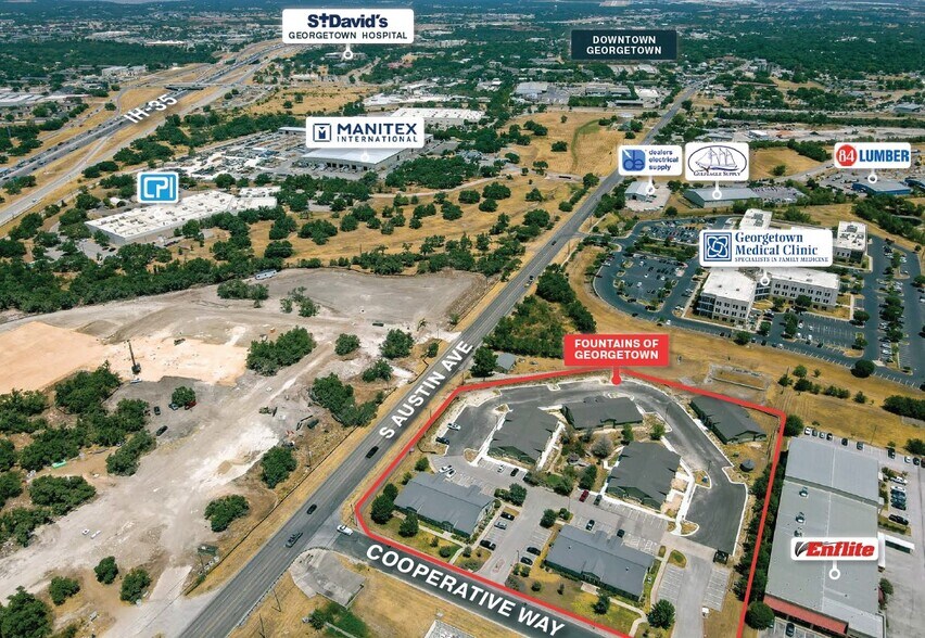 101 W Cooperative Way, Georgetown, TX à louer - Photo du bâtiment - Image 2 de 7