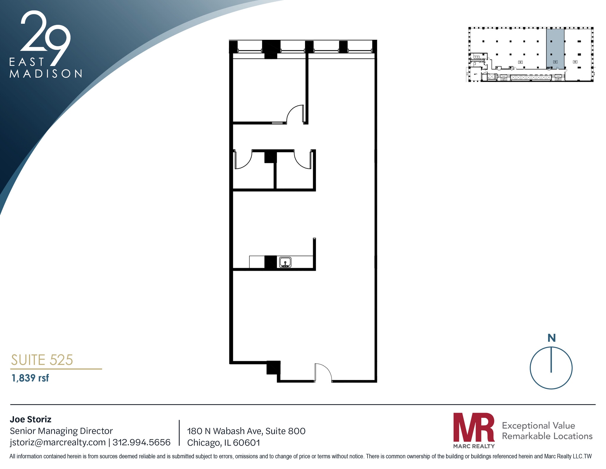 29 E Madison St, Chicago, IL for lease Floor Plan- Image 1 of 5