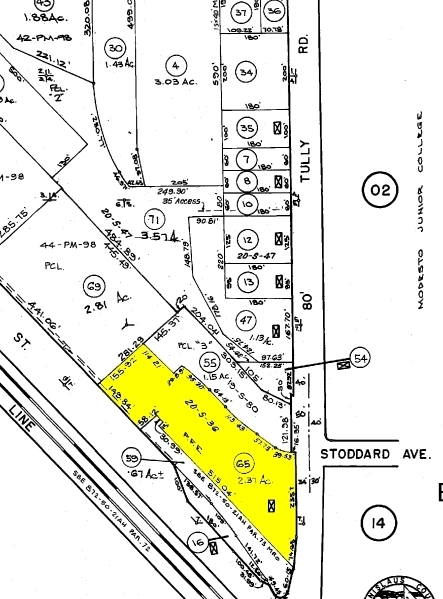 233 Tully Rd, Modesto, CA à louer Plan cadastral- Image 1 de 2