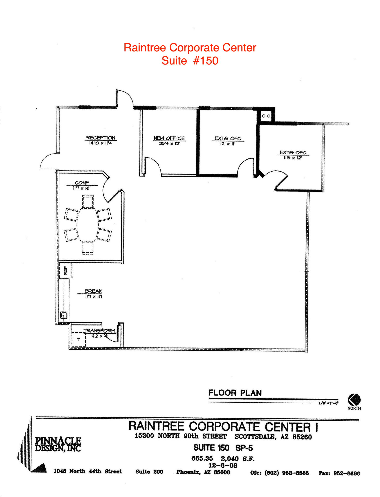 15300 N 90th St, Scottsdale, AZ for lease Floor Plan- Image 1 of 1