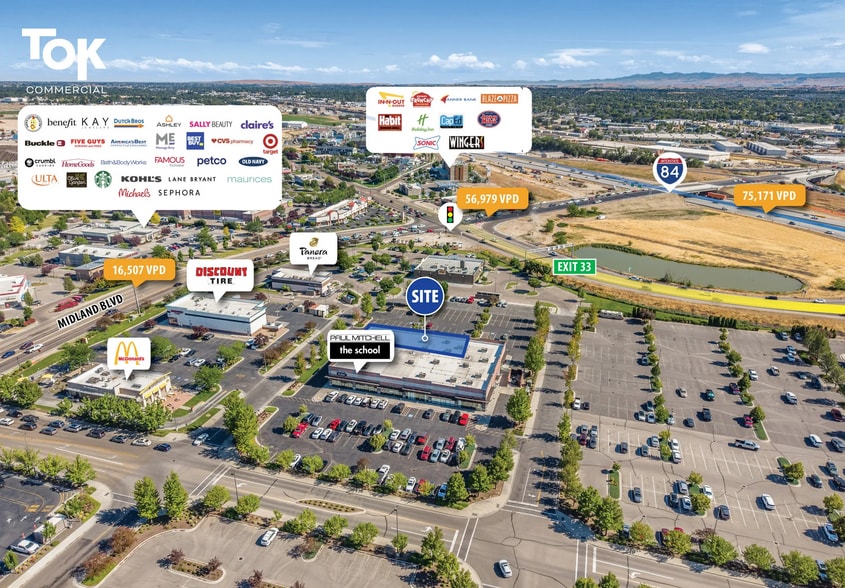 16815 N Marketplace Blvd, Nampa, ID for lease - Aerial - Image 3 of 4
