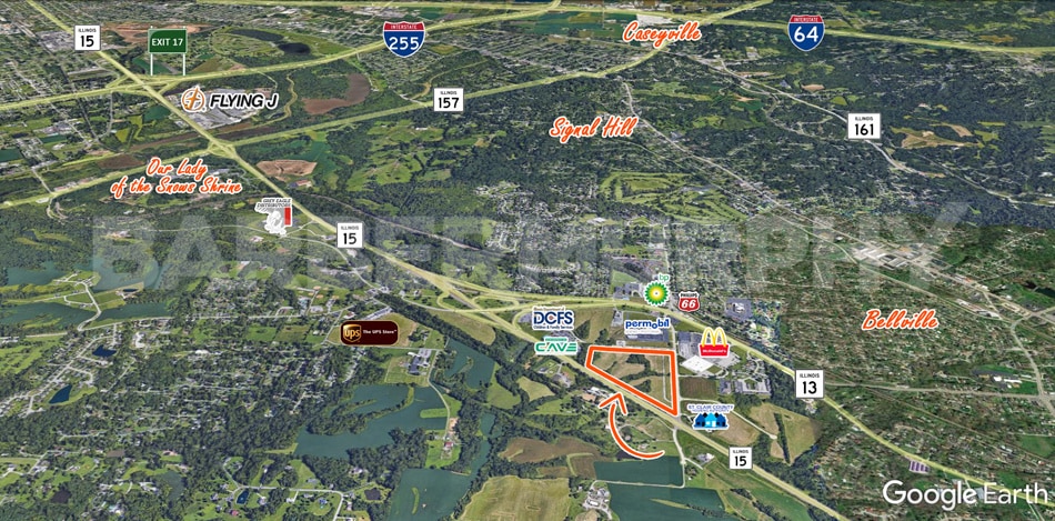 W State Route 15 & 74th St, Belleville, IL for sale - Aerial - Image 2 of 2