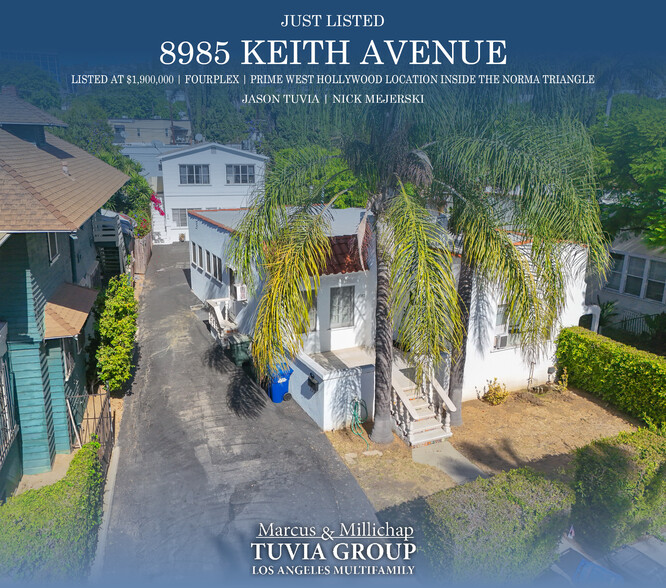 8985 Keith Ave, West Hollywood, CA à vendre - Photo du b timent - Image 1 de 42