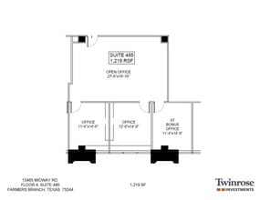 13465 Midway Rd, Farmers Branch, TX à louer Plan d  tage- Image 1 de 1