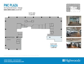 301 Fayetteville St, Raleigh, NC for lease Floor Plan- Image 1 of 2