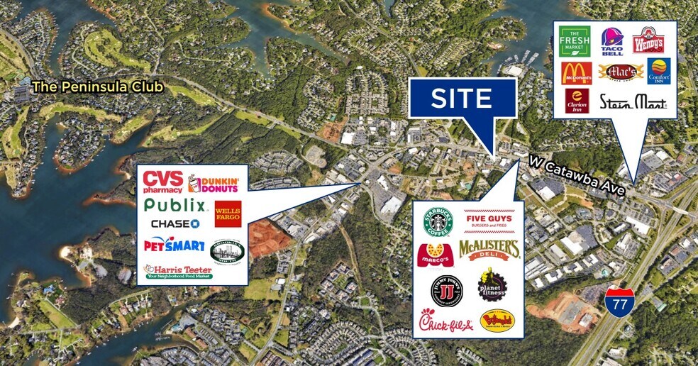 19824 W Catawba Ave, Cornelius, NC à louer - Aérien - Image 3 de 3