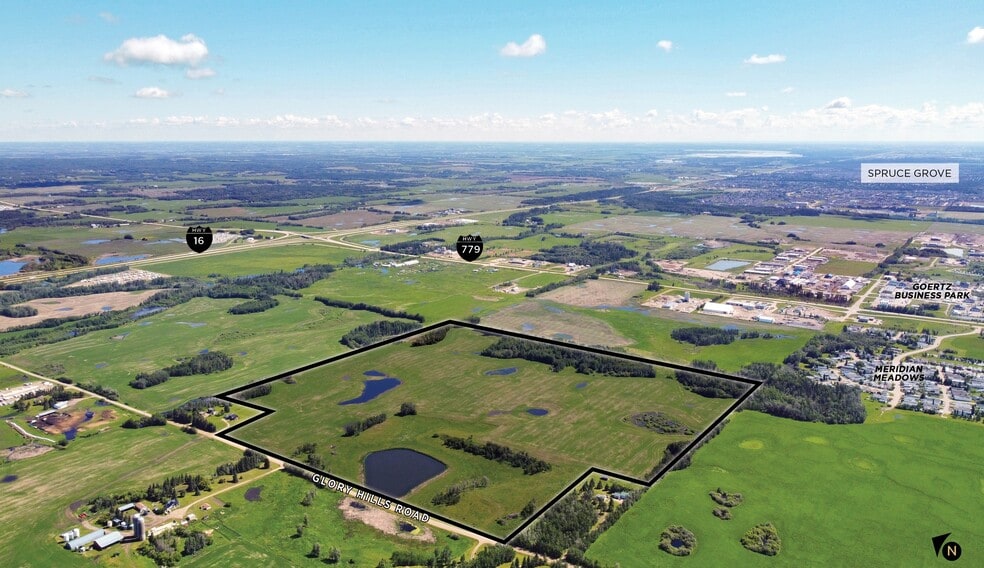 53017-53025 Glory Hills Rd, Stony Plain, AB for sale - Aerial - Image 3 of 3