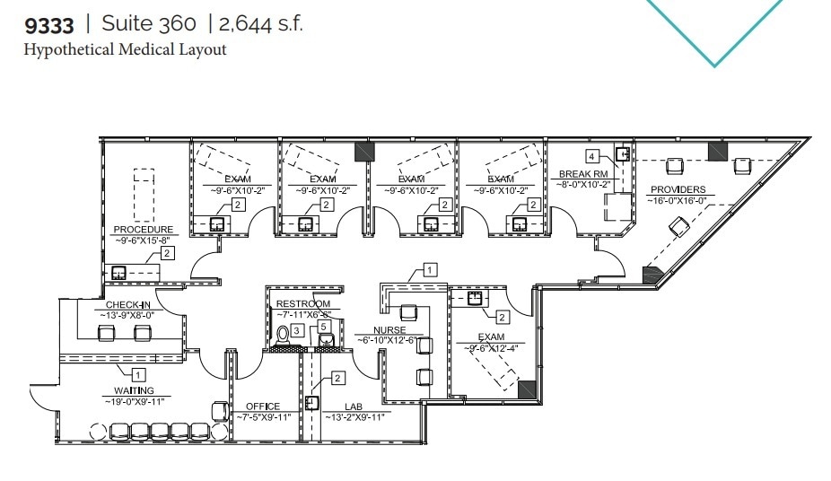 9333 Genesee Ave, San Diego, CA for lease Floor Plan- Image 1 of 1