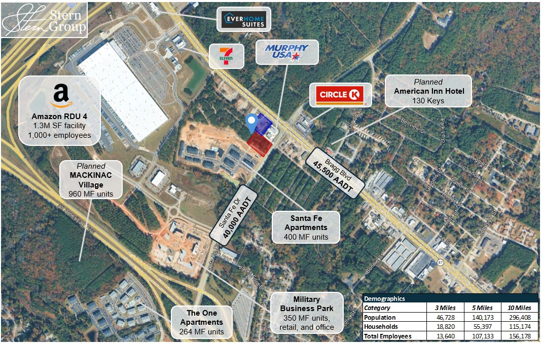 5735 Bragg Blvd, Fayetteville, NC for lease Aerial- Image 1 of 4
