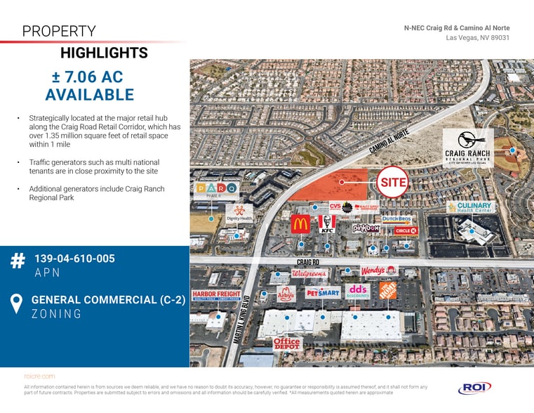 Craig Road & Camino Al Norte, North Las Vegas, NV for sale - Building Photo - Image 2 of 8