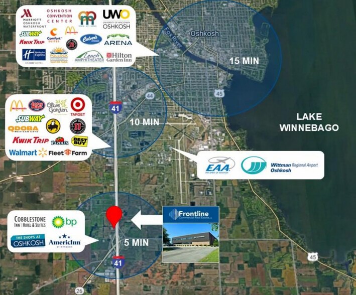 4325 S Washburn St, Oshkosh, WI à vendre - Aérien - Image 3 de 13