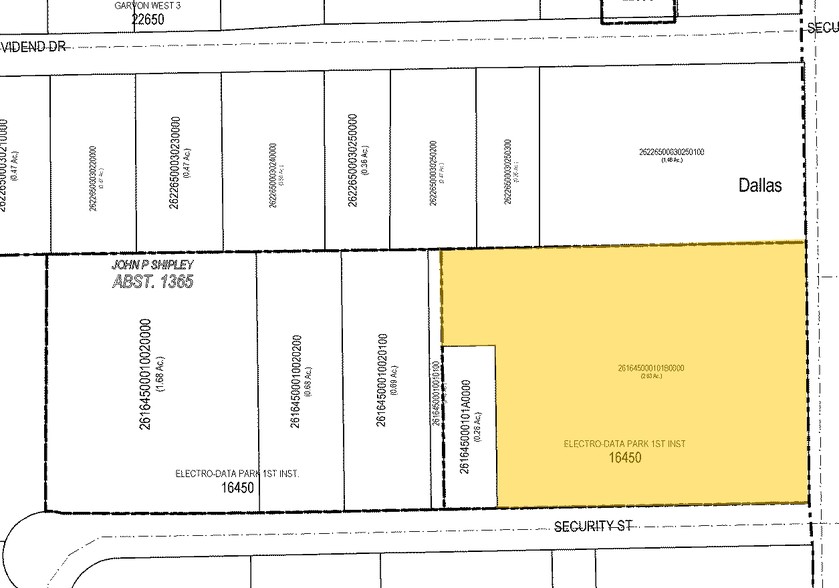 1621 S Jupiter Rd, Garland, TX à vendre - Plan cadastral - Image 2 de 5