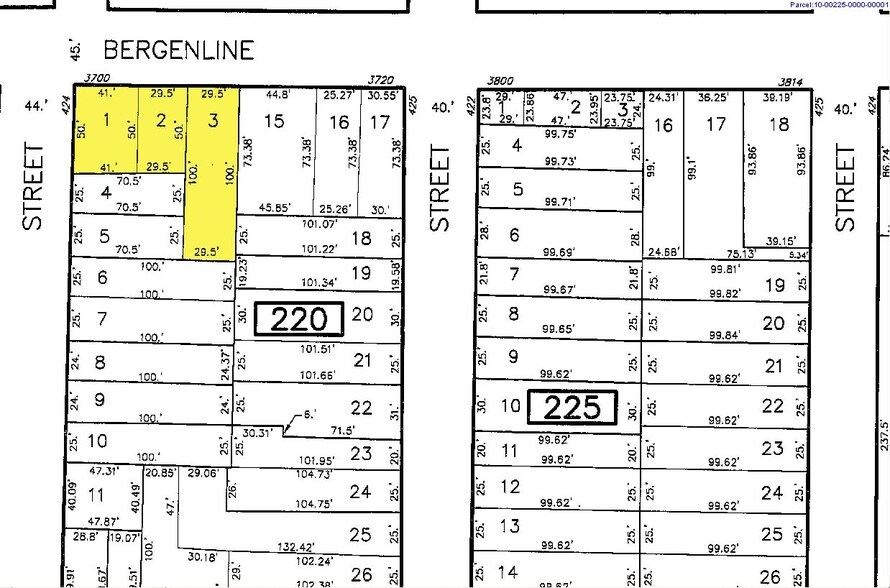 3800-3806 Bergenline Ave, Union City, NJ à louer - Plan cadastral - Image 2 de 8