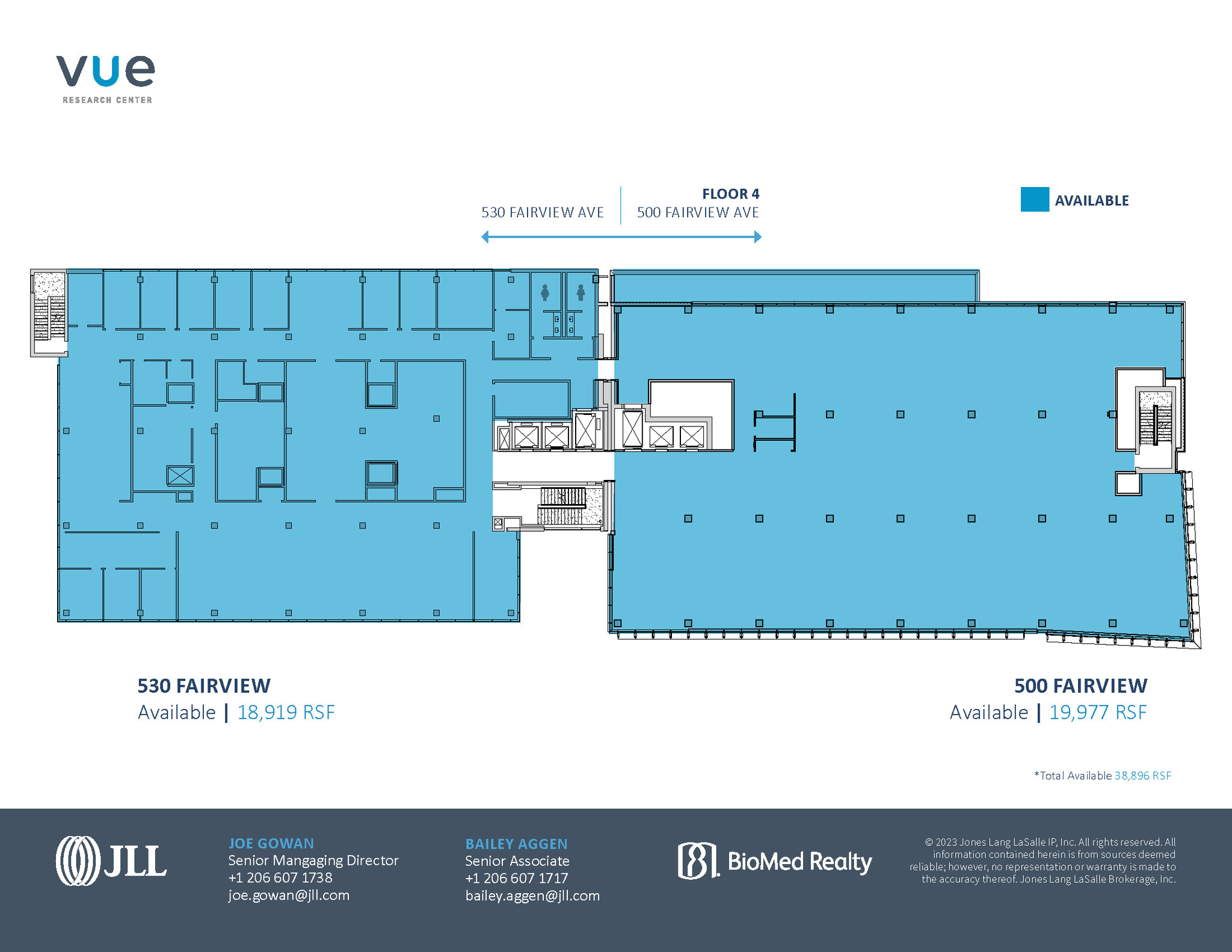 530 Fairview Ave N, Seattle, WA à louer Plan d’étage- Image 1 de 1