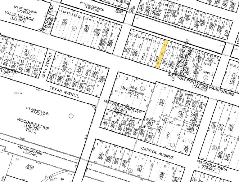 6517 Harrisburg Blvd, Houston, TX à vendre - Plan cadastral - Image 2 de 2