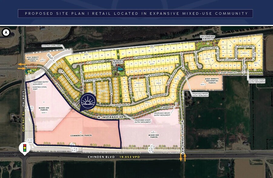7865 W Inspirado Dr, Meridian, ID à louer - Plan de site - Image 2 de 7