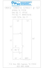 18912 Tomato Rd, Spring, TX à louer Plan d’étage- Image 1 de 1