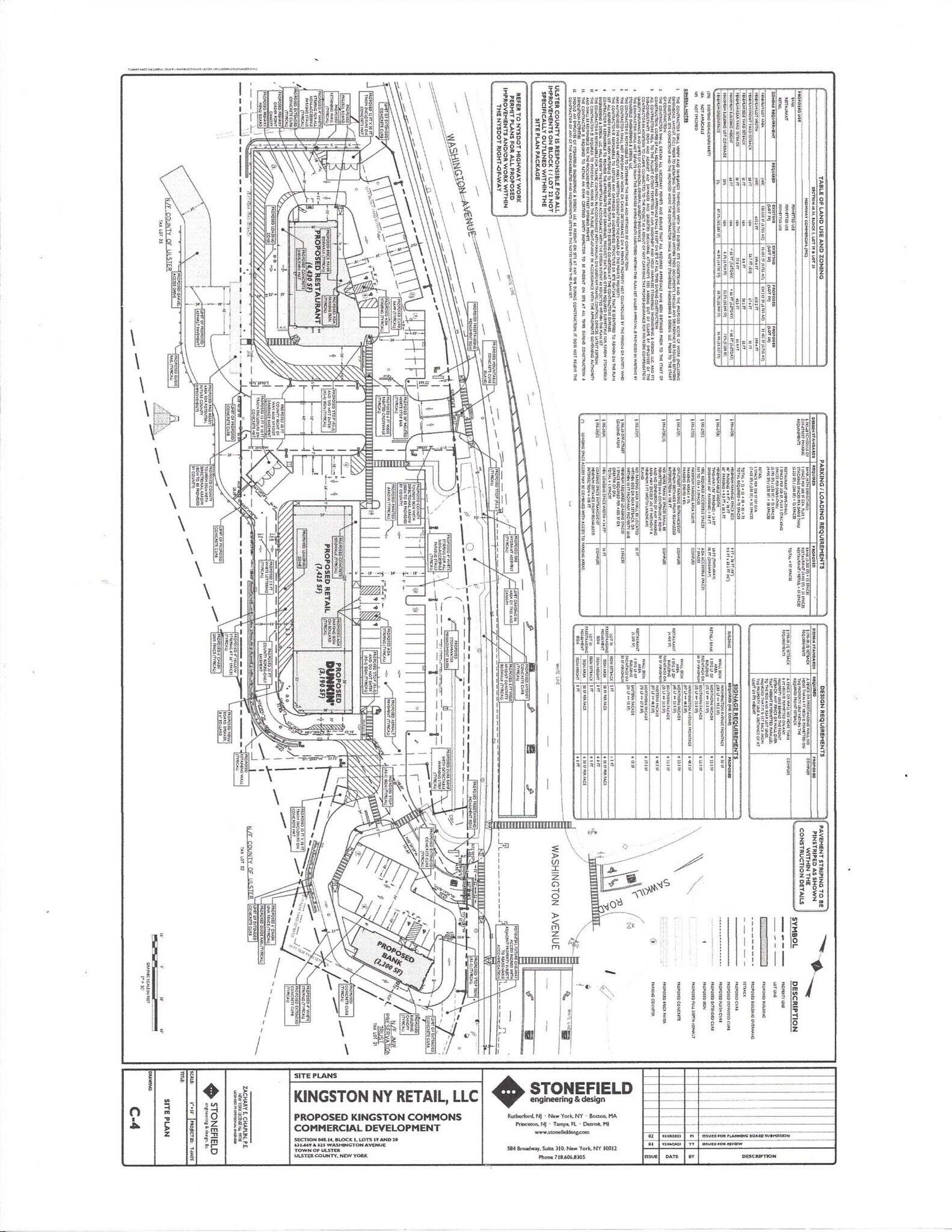 625 Washington Ave, Kingston, NY à louer Plan de site- Image 1 de 3