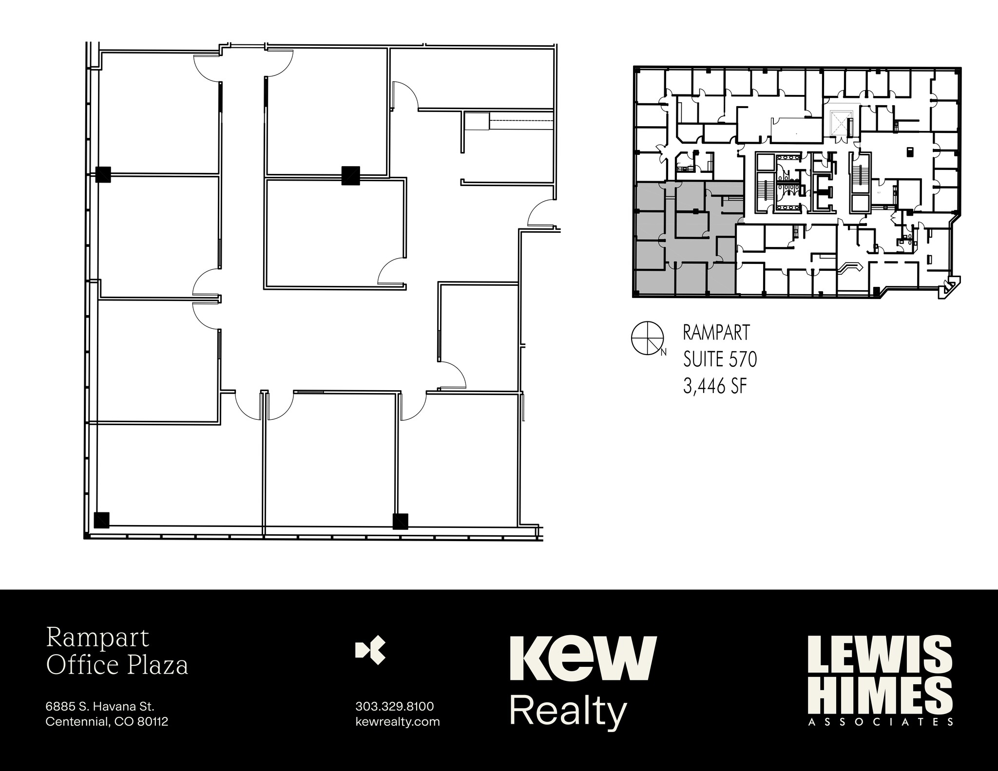6855 S Havana St, Centennial, CO à louer Plan de site- Image 1 de 1