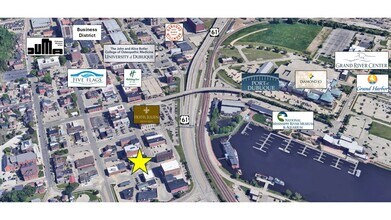 101-123 Main St, Dubuque, IA - Aerial map view