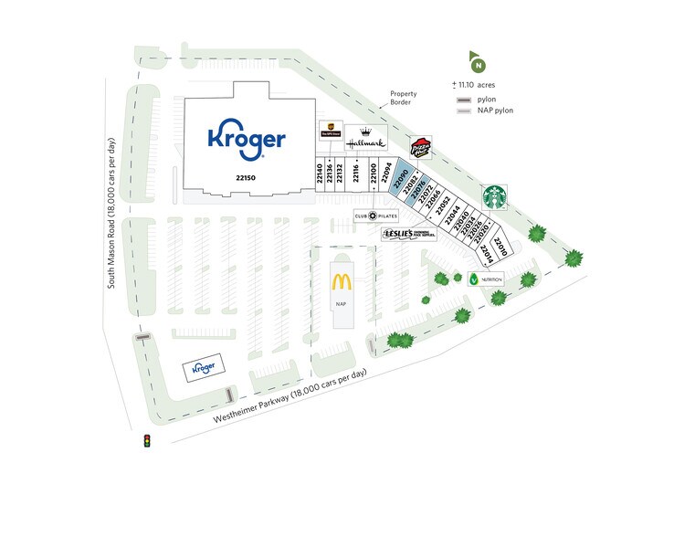 22010-22150 Westheimer Pky, Katy, TX à louer - Plan de site - Image 2 de 16