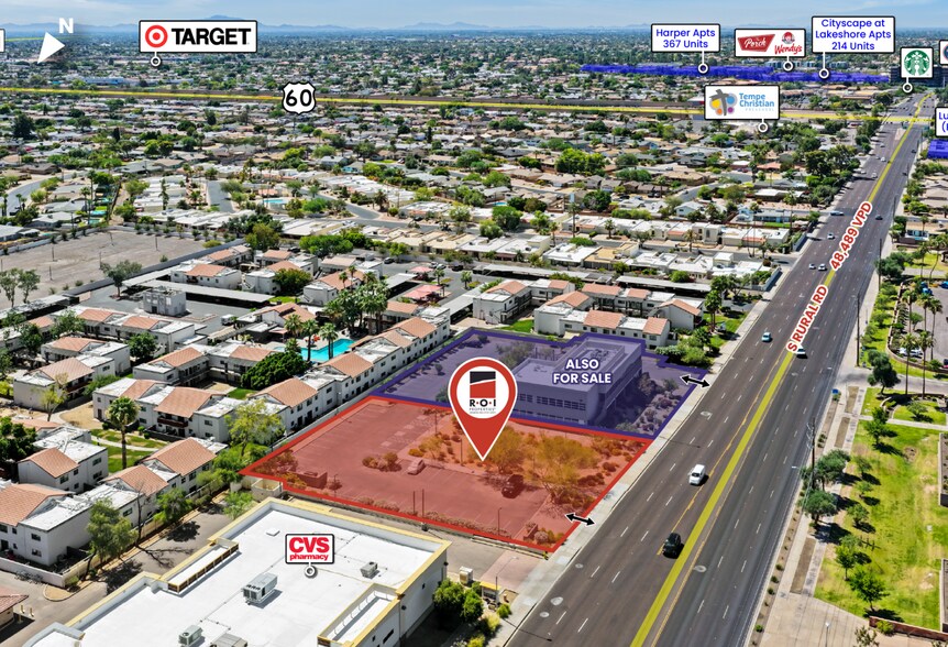 3353 Rural rd, Tempe, AZ à vendre - Photo du bâtiment - Image 1 de 3