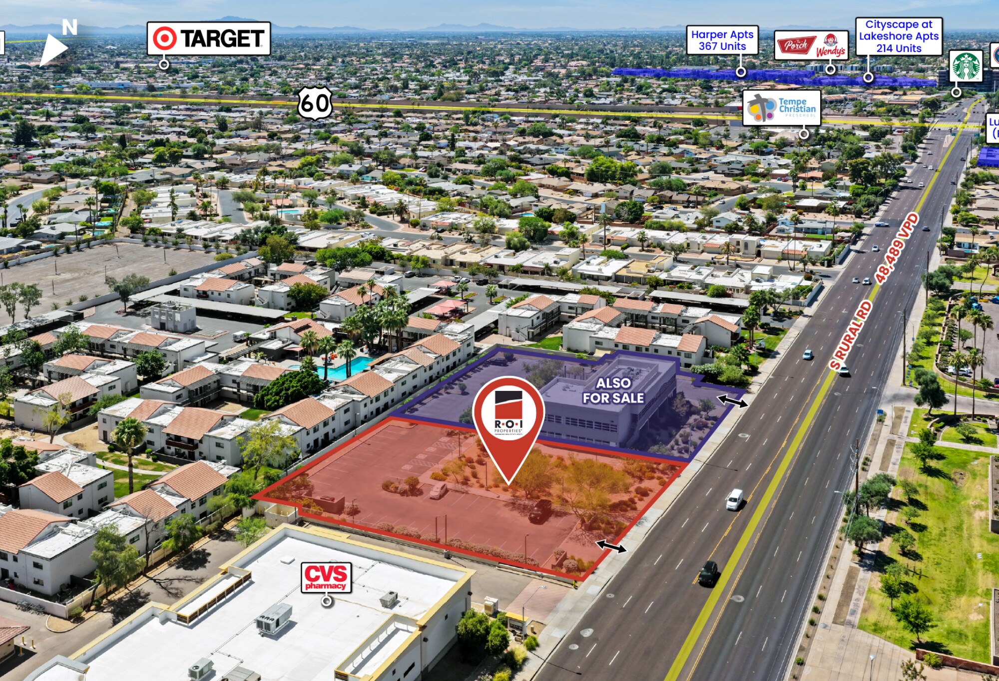 3353 Rural rd, Tempe, AZ à vendre Photo du bâtiment- Image 1 de 2