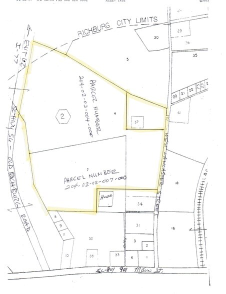 I-77 State 56 Rd, Richburg, SC à vendre - Plan cadastral - Image 2 de 6