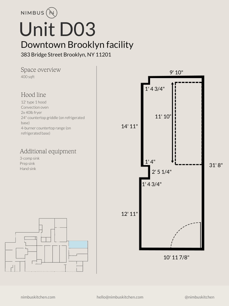 383 Bridge St, Brooklyn, NY à louer Plan d’étage- Image 1 de 1