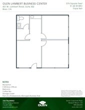 471 W Lambert Rd, Brea, CA à louer Plan d’étage- Image 1 de 1