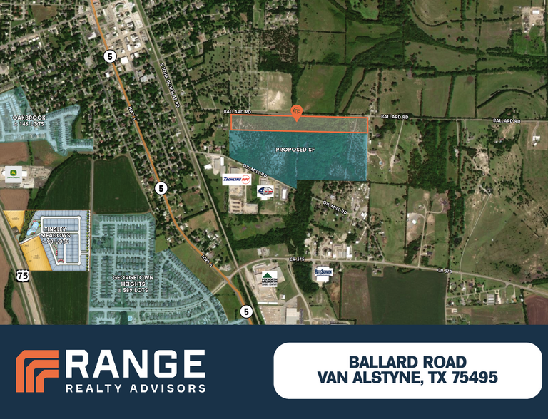 Ballard Road, Van Alstyne, TX for sale - Aerial - Image 1 of 1