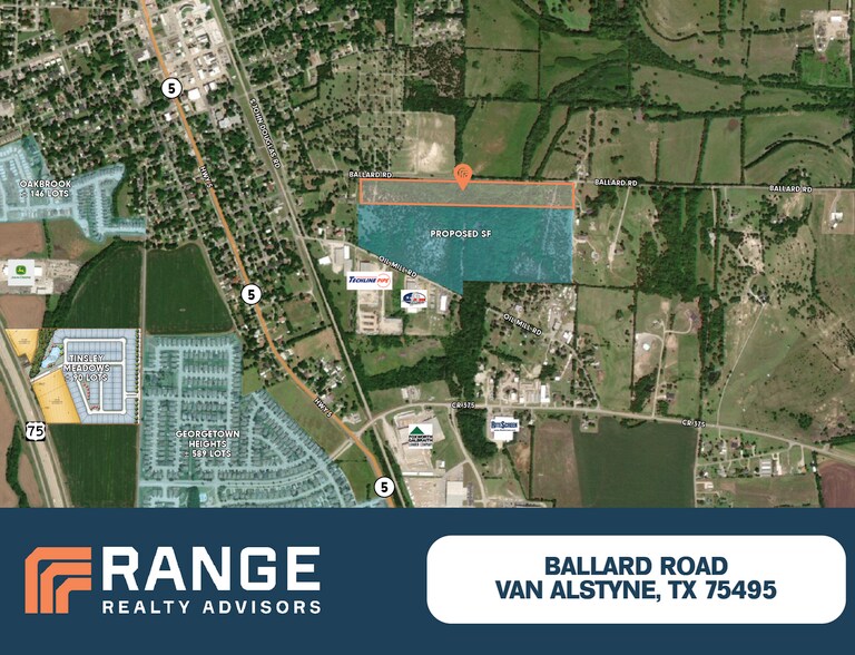Ballard Road, Van Alstyne, TX à vendre - Aérien - Image 1 de 1